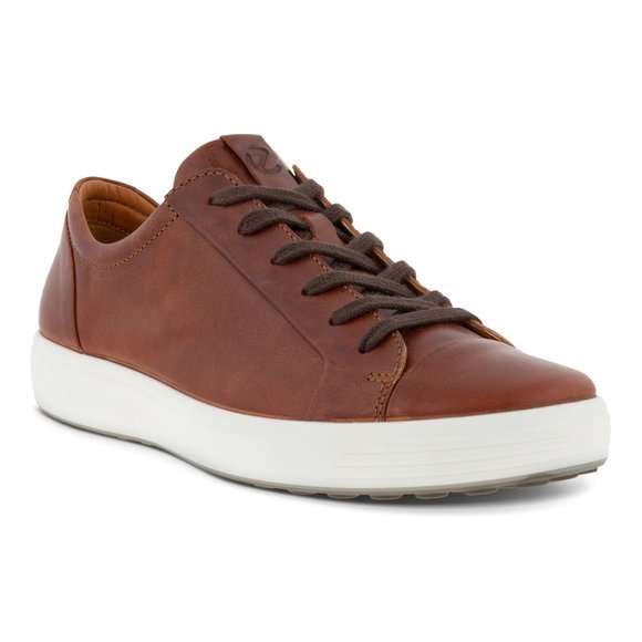 ECCO®  Men's Soft 7 City Tie Sneaker - Picture 1 of 7